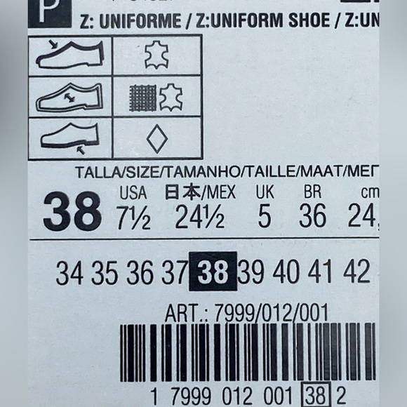 NWT. Zara Women's White Leather Uniform Sneakers Comfort Nurse. Size 7,5. - Picture 9 of 12